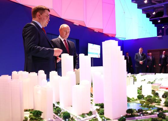 Проект кампуса мирового уровня на базе НИУ МГСУ был представлен Президенту России Владимиру Путину